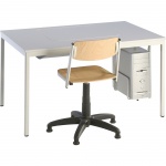 EDV-Tisch, 120x80 cm (B/T), 72 cm hoch, versenkbare Monitorplatte,1 PC-Halterung 